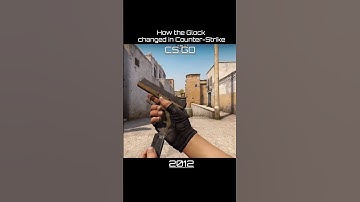 How Glock changed in Counter Strike #cs #cs16 #cssource #csgo #cs2  #retrogaming#cshistory