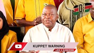 KUPPET threatens to lobby its members to boycott supervision and invigilation of all national exams