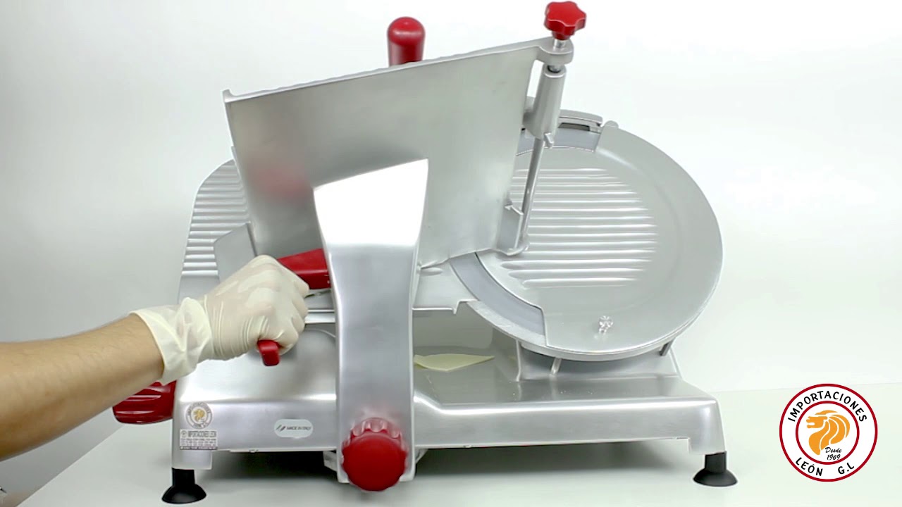 Cortadora de embutidos NOAW 350 mm G48/ IMPORTACIONES LEON G.L - YouTube