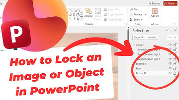 How to Lock an Image or Object in PowerPoint (Stop Things from Moving!)
