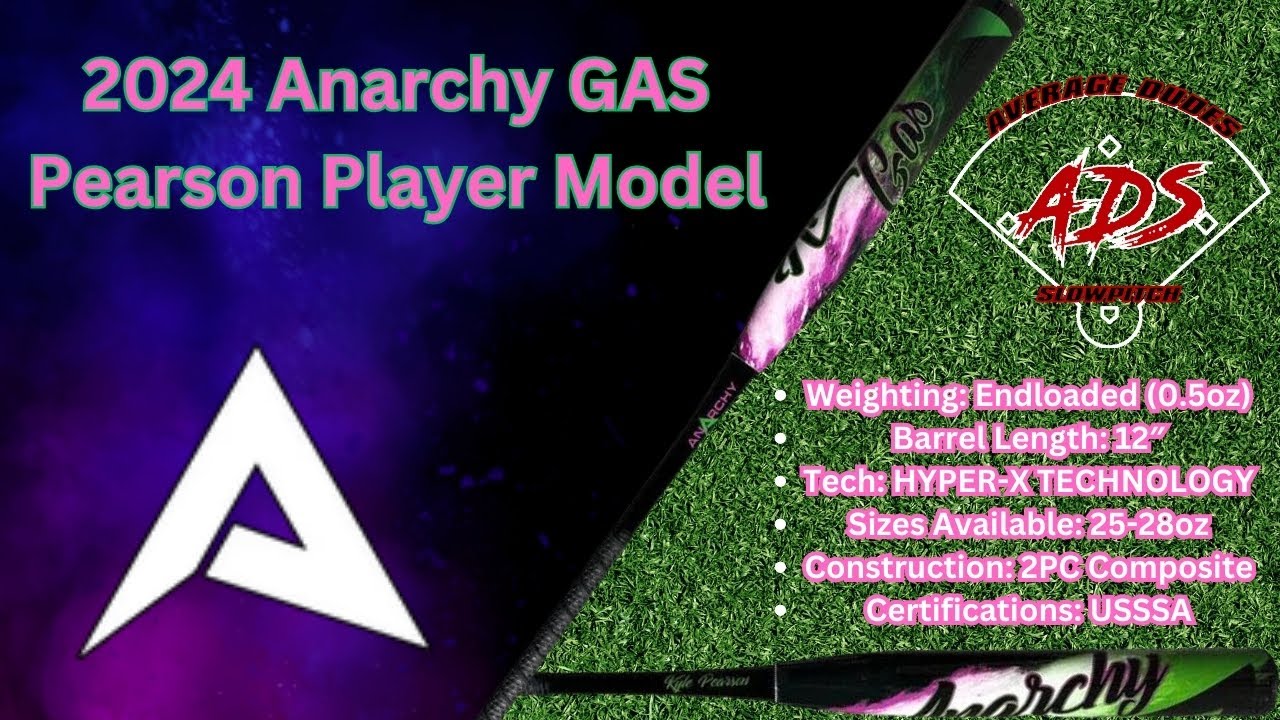 Batte Softball Senior Anarchy OG 2024 – 26″ – 12.5″ Barrel – Charge Finale