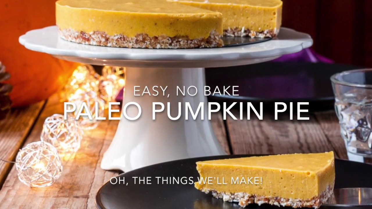 Easy, No Bake Paleo Pumpkin Pie