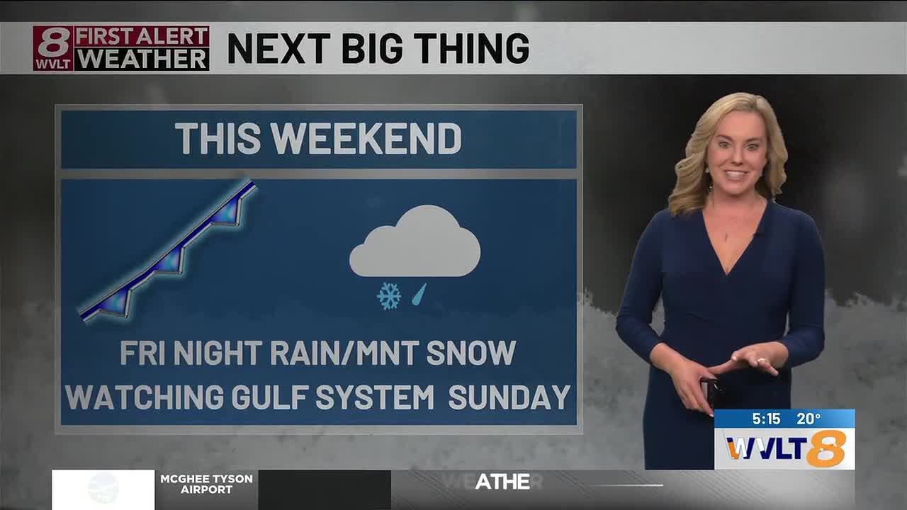 Meteorologist Sydney Sullivan is tracking 2 weekend systems ahead
