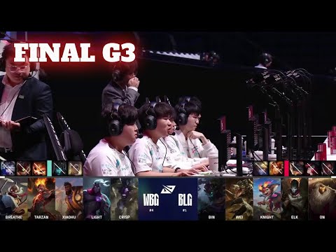 BLG vs WBG - Game 3 | Grand Finals S14 LPL Summer Playoffs 2024 | Bilibili Gaming vs Weibo Gaming G3