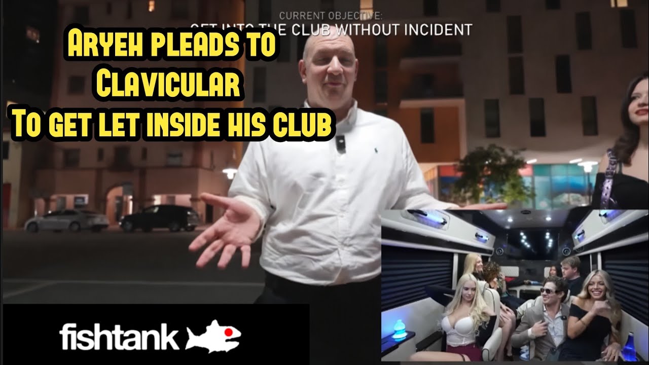 Fishtank Live Miami trip - Aryeh begs to Clavicular to get in his Club  thumbnail