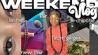 Weekend Vlg Lashes New Hair Chipolte Fair Mall Kurt Geiger Bag Movie Night Etc