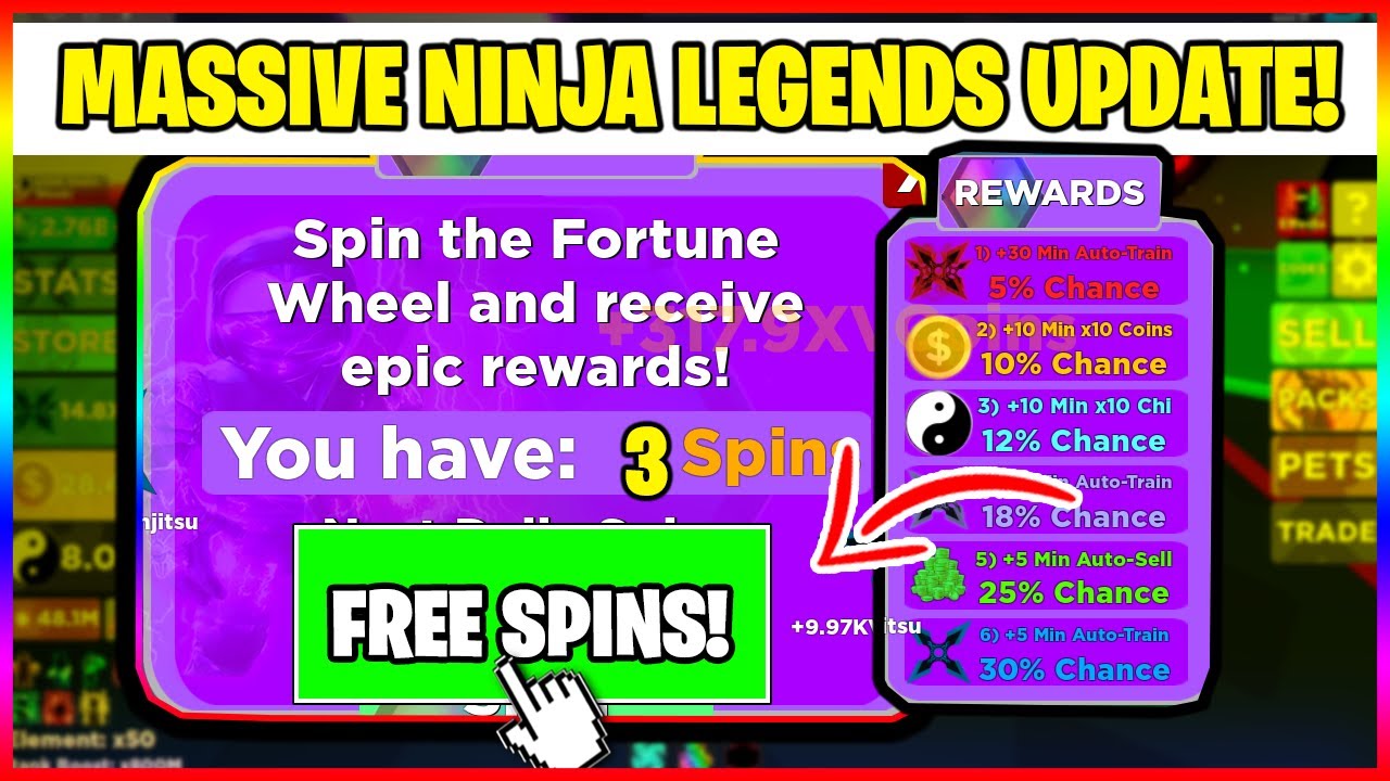 NINJA LEGENDS *MASSIVE* NEW UPDATE! MORE CLASSES, SUPER OP PETS