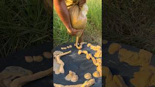 The fine dry mud contains thousands, even millions, of pure gold.⚒️💰 #searchforgold
