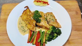 Grilled Fish With Lemon Butter Sauce | How To Make Grilled Fish Lemon Butter Sauce | Grilled Fish