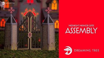 SVG File - Midnight Manor Gate - Assembly Tutorial (For Cricut, Silhouette, and ScanNCut)