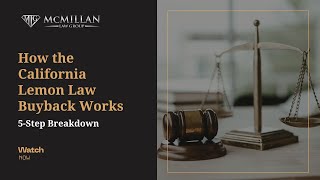 How the California Lemon Law Buyback Works — 5 Step Breakdown