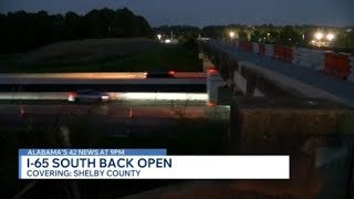 I-65 South back open in Shelby County