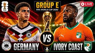 Germany vs Ivory Coast - 2026 FIFA World Cup - Group E - Live Stream Color Radio Broadcast