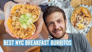 6 MUST EAT Breakfast Burritos in New York City! | Jeremy Jacobowitz