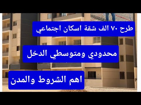 اوعي تضيع الفرصة دي منك شروط التقديم علي شقق الاسكان الجديدة محدودي الدخل ومتوسطي الدخل