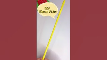 Straw Flute DIY: Play Real Music with Just a Straw!#diy #craft #shorts #funny #amazing #fyp #viral