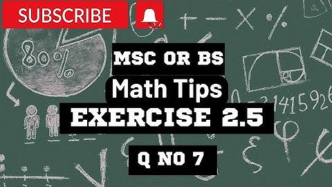 Msc math|BSC math|Bs math|Differential Equcation|Exercise 2.5|Q No 7