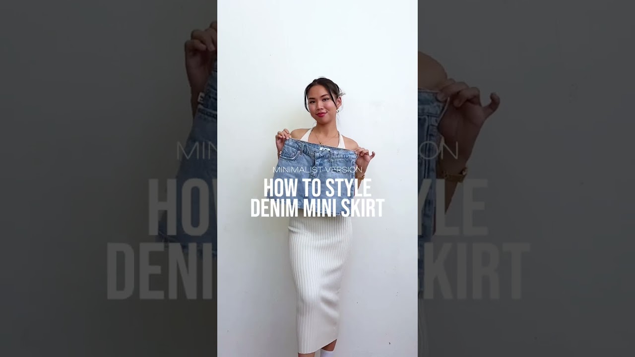 how to style: denim mini skirt #aesthetic #outfitideas #outfitinspo #fashion #fashionblogger