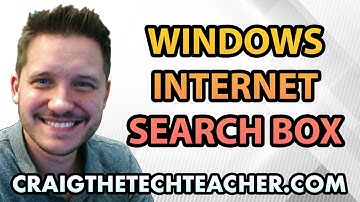 How To Add An Internet Search Box To The Windows 7 Task Bar