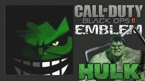 Black Ops 2 Emblem-Emblema - Hulk - CoD Tutorial