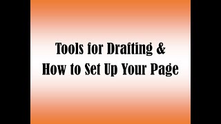 Drafting Tools & Paper Set Up