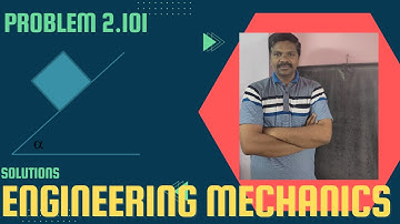 Engineering Mechanics, solution, Problem 2.101, Timoshenko, Equilibrium Equations, Friction