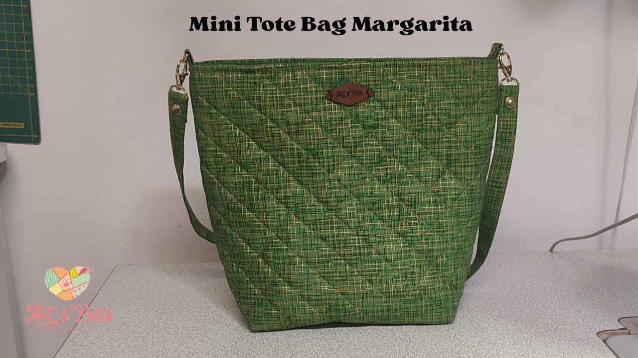 DYI Mini Tote Bag Margarita con cierre #costuracreativa #manualidades #costuraamano #costuretododia