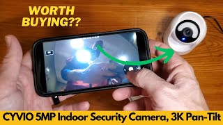 CYVIO 5MP 3K Pan‑Tilt Security Camera Review – AI Motion, Human Tracking & Color Night Vision