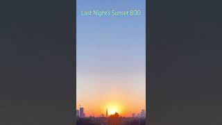 #830pm #sunset #london #mybalcony #views #central with #cityoflondon #cityscape #skyline #sunsetting