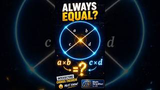 Intersecting Chords Theorem – Why a×b = c×d? (Easy Proof) #CircleTheorems
