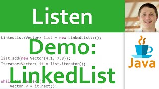 💻 JAVA | Listen 11 - Beispiel: LinkedList mit Iterator und Schleife (Demo)