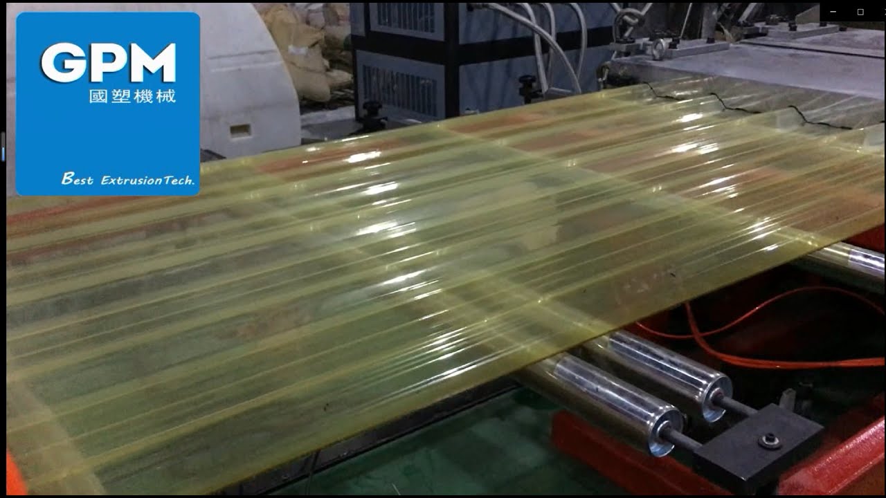 PVC Corrugated Sheet Extrusion Production Line PVC Roofing Sheets ...