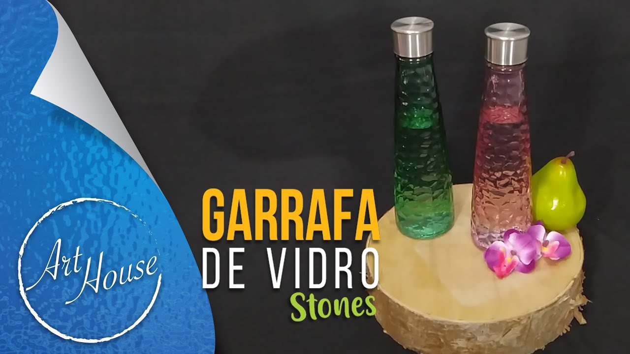 Garrafa de vidro Stones 400mL ART HOUSE Zein Importadora YouTube