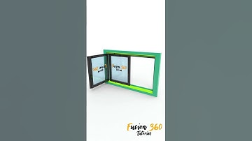 Sliding and Turning Window  #cad #solidworks #fusion360 #mechanical #mechanism  #engineering