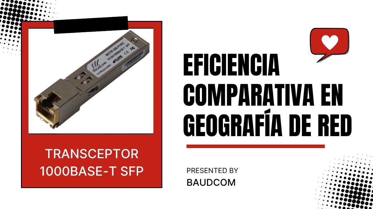 Baudcom Transceptor 1000Base-T SFP: Eficiencia Comparativa en Geografía de Red