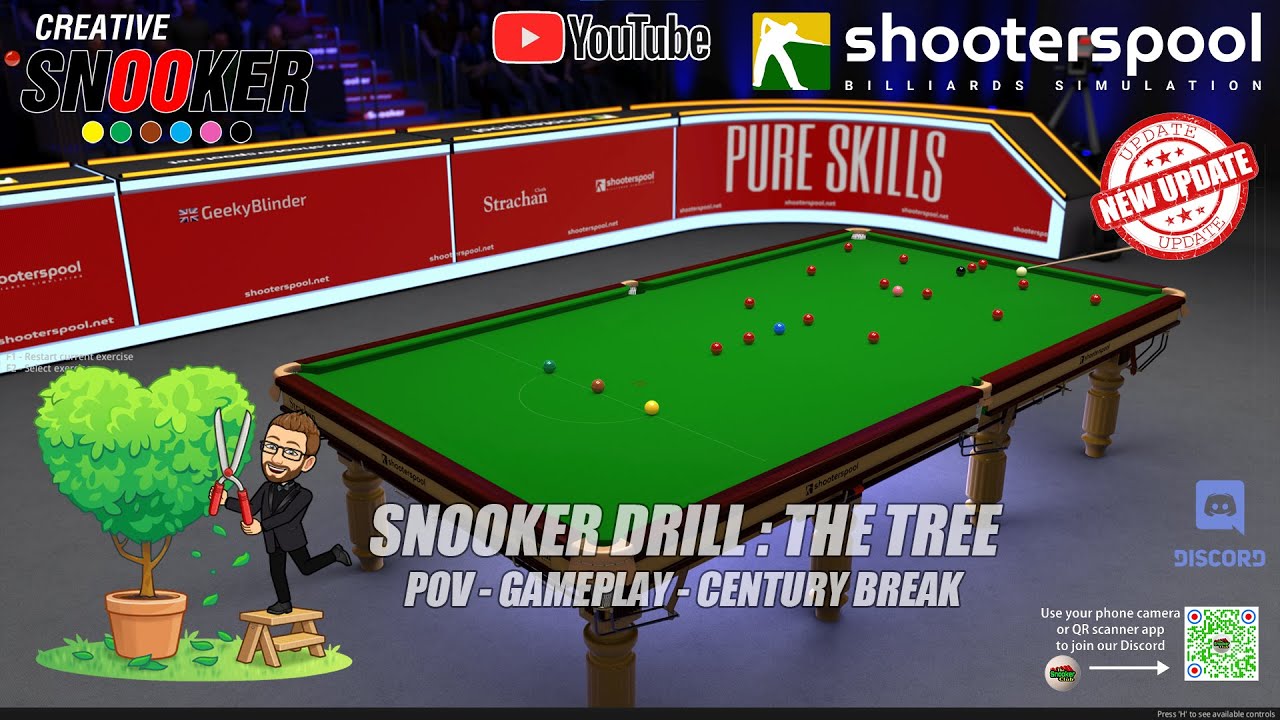 ShootersPool new update Snooker - Tree drill - century break