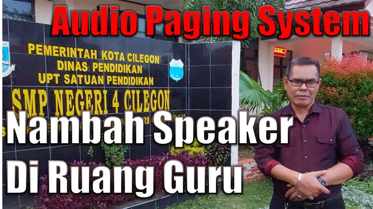 Penambahan Speaker Sound System Sekolah Di Ruang Guru Audio Paging