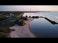 Marina strand en haven Lelystad (4k Drone footage)