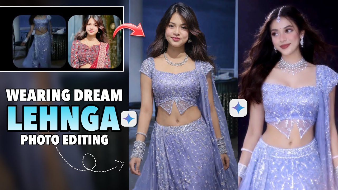 Ai Dream Lehnga Photo Editing Prompts |Trending ChatGPT Photo Editing - AishwaryaRai Trend Lehnga 
