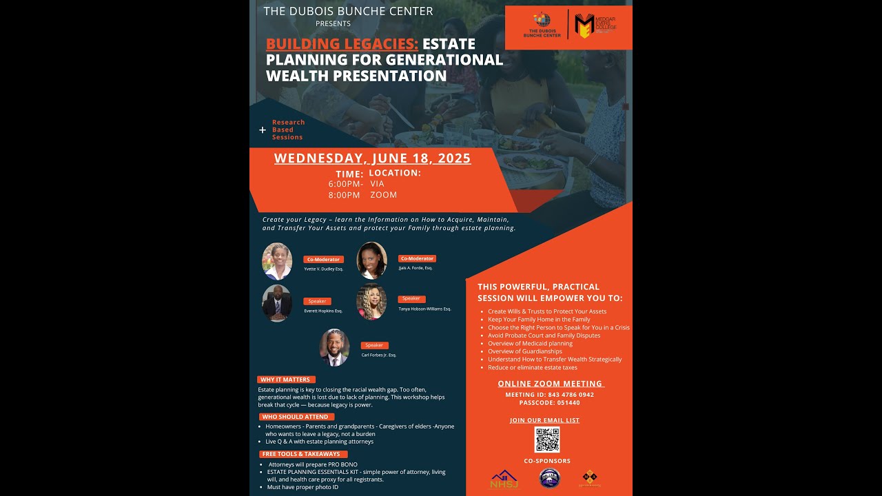 The Dubois Bunche Center Estate Planning