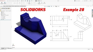 SolidWorks Tutorial – Example 28 | Simple 3D Modeling for Beginners