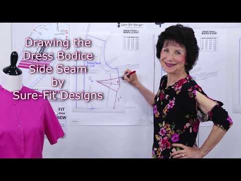 Drawing the Bodice Side Seam Explanation by Sure-Fit Designs™