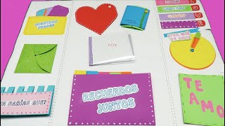 Lapbook Tarjeta de AMOR Parte 1 LAPBOOK LOVE CARD / aPasos Ideas Express