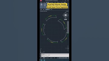 📐 CAD Lisp Tutorial: Divide & Break a Circle into Equal Segments!