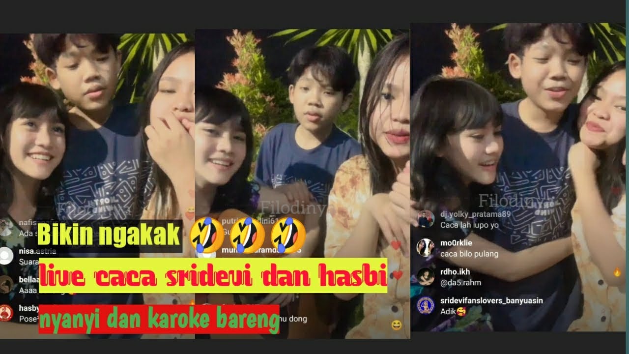 Keseruan live caca hasbi dan sridevi bikin ngakak🤣