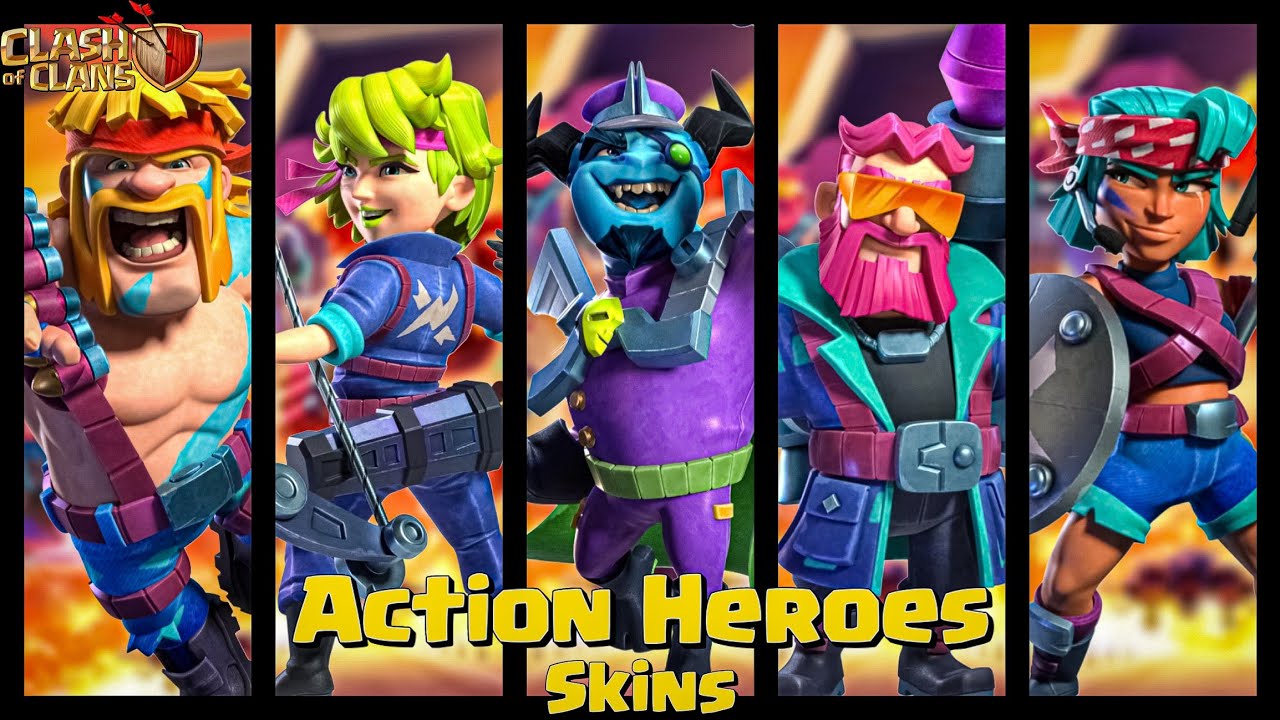 Action Heroes Skin Review | Clash Of Clans