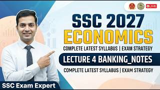 SSC 2027 Economics Lecture 4 Banking Notes #CurrentAffairs #ExamPreparation #CompetitiveExams #ssc