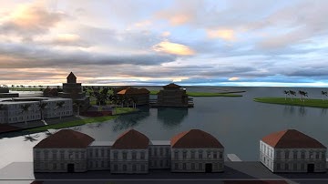 MicroStation animation Long Beach concept model fly over