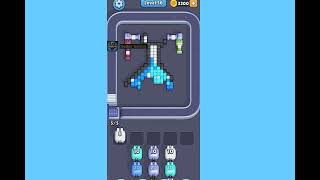 Pixel Flow Level 56. Walkthrough Gameplay 