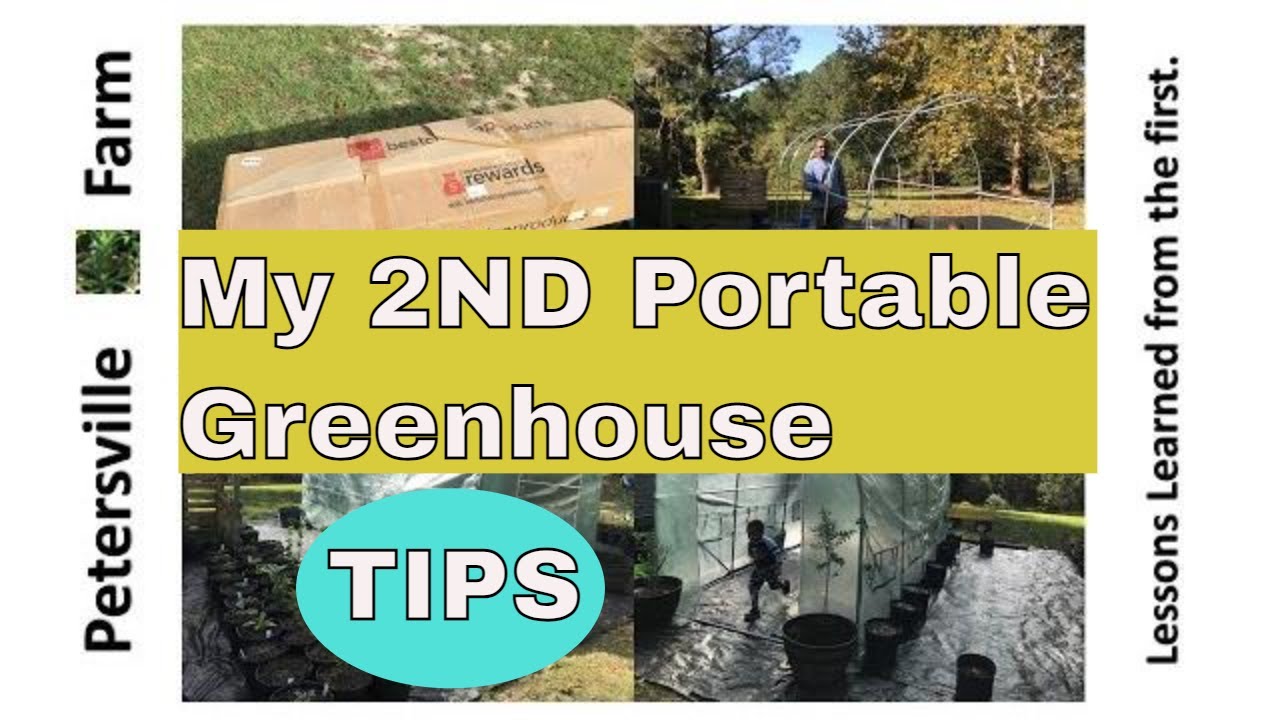 Second Portable Greenhouse | Setting Up My Amazon Greenhouse With Modifications
